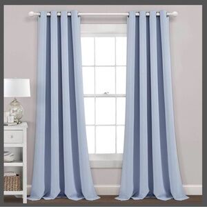 Sophisticated Sky Blue Drapes